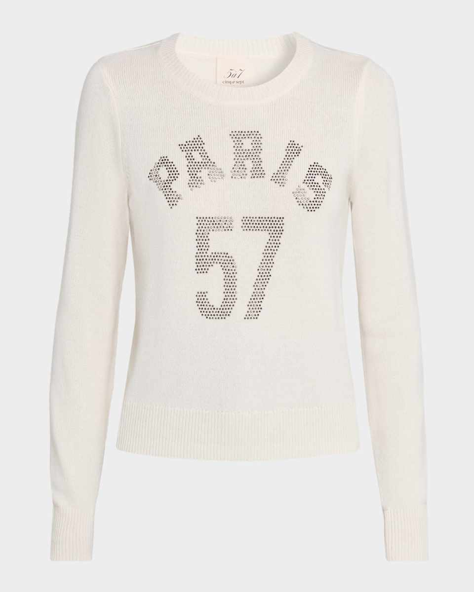 Paris 57 Embellished Wool-Blend Sweater